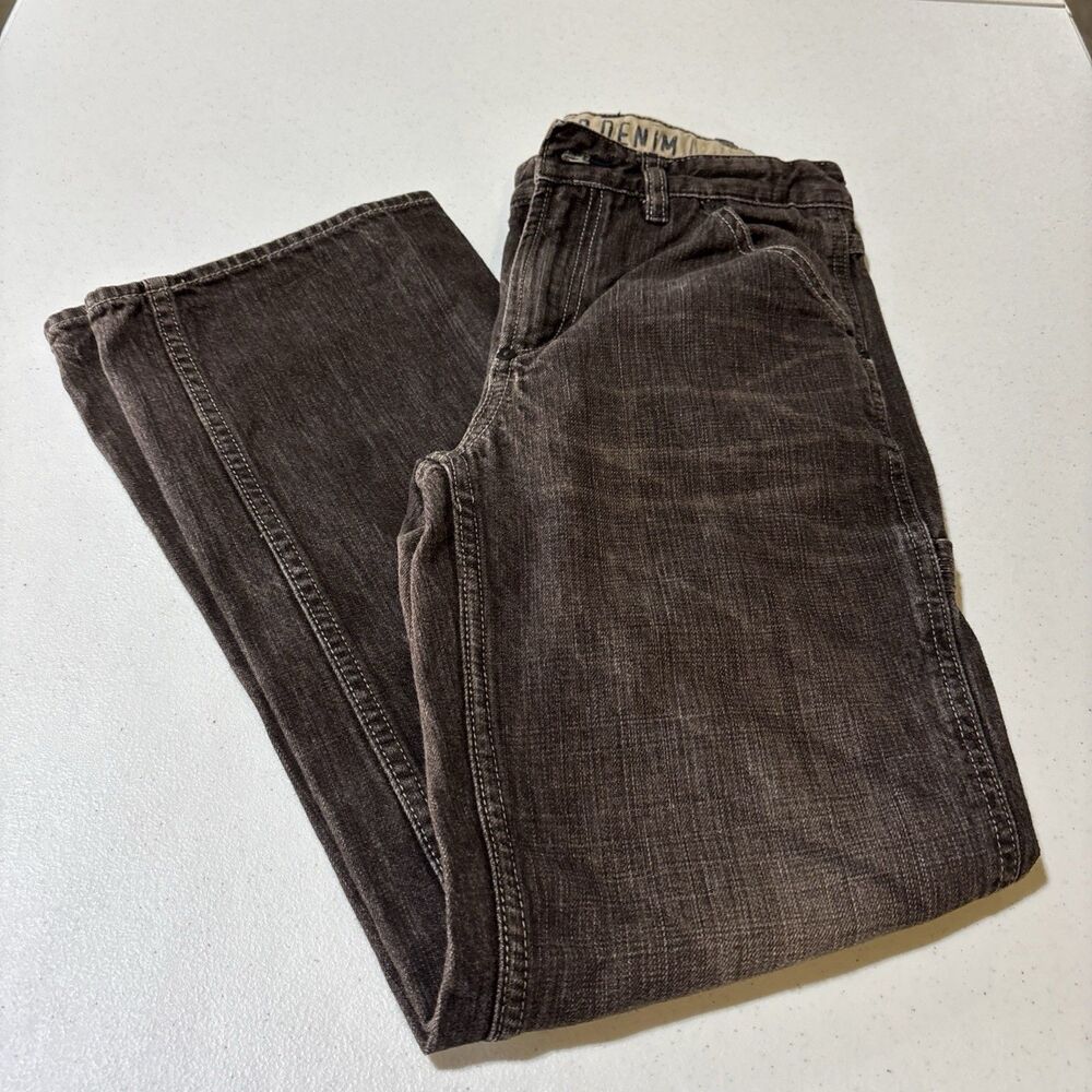 GAP Jeans Boy’s Size 12 Regular Carpenter Vintage Chocolate Brown Denim